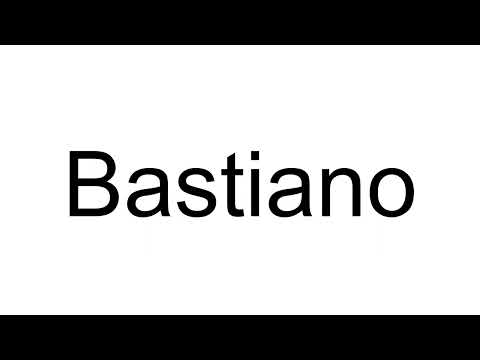 How to Pronounce Bastiano (Italian)