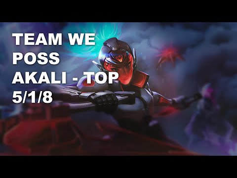 Team WE Poss Top Akali vs Camille - KR Grandmaster Patch 10.8