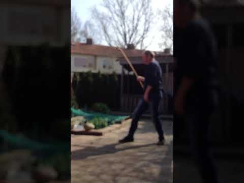 Staff fighting to practise it keep your body and mind in balance (Mindfulness)