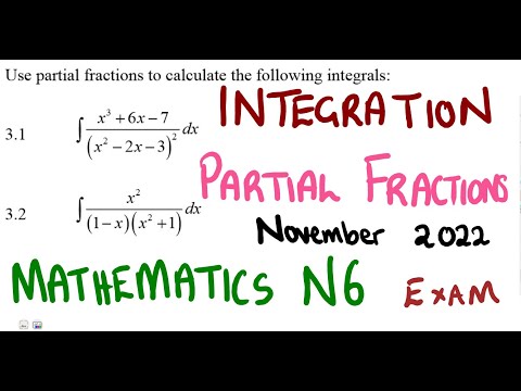 Mathematics N6 Partial Fractions November 2022 Question 3 @mathszoneafricanmotives