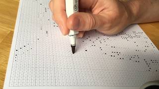 Color Squared halftone dots method