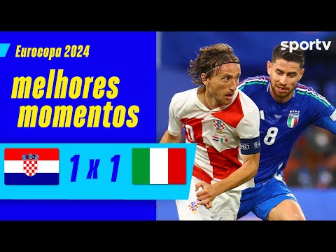 Gols e lances de Croácia x Itália