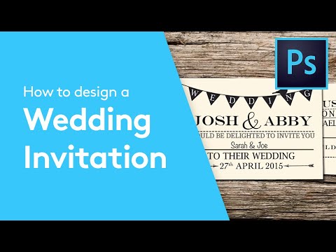 How To Design A Wedding Invitation Card In Photoshop |...