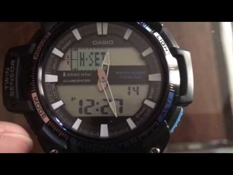 Synchronizing analog and digital time on Casio 5450 sgw-450h