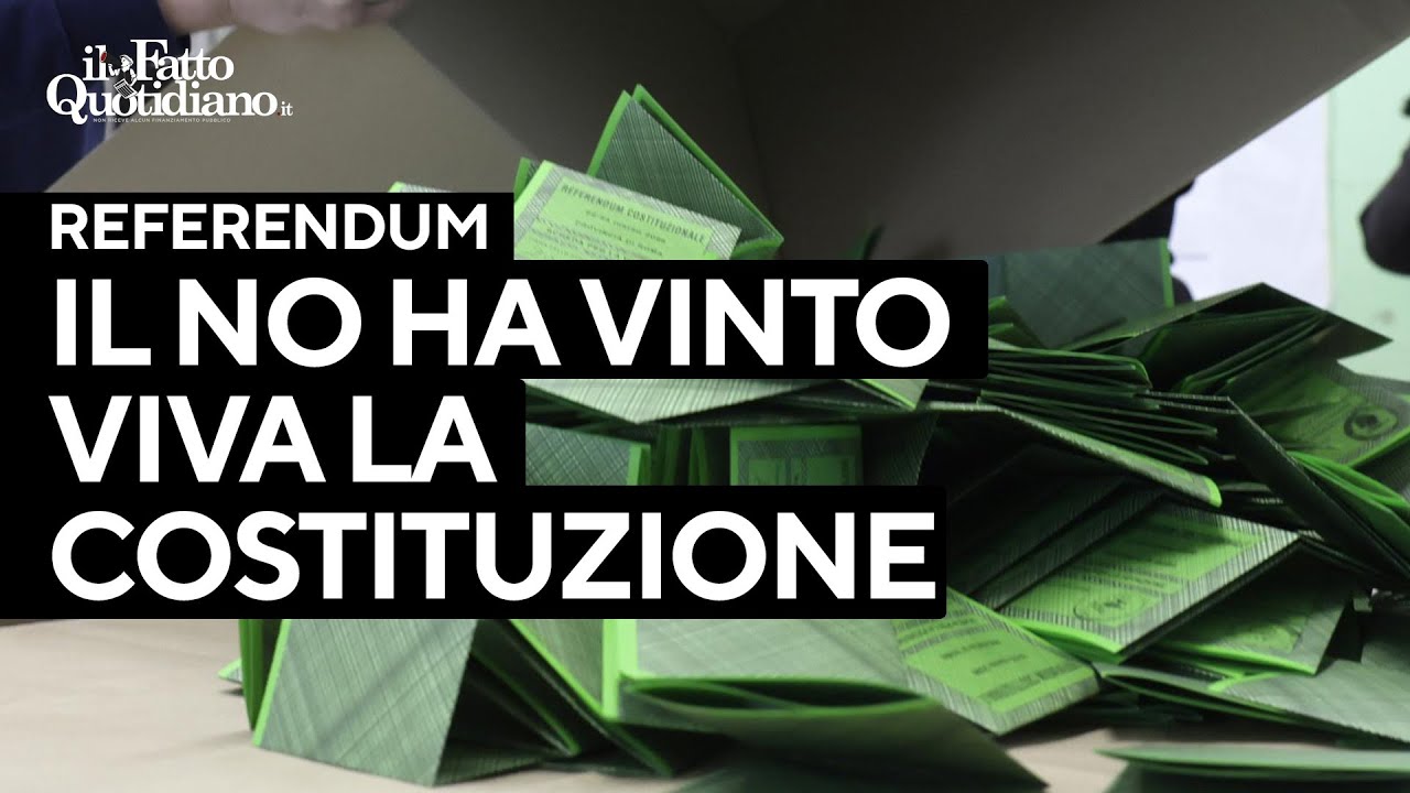 Il NO ha vinto, viva la Costituzione