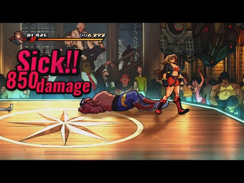 Streets of Rage 4 - Blaze combo on boss Max [v05]