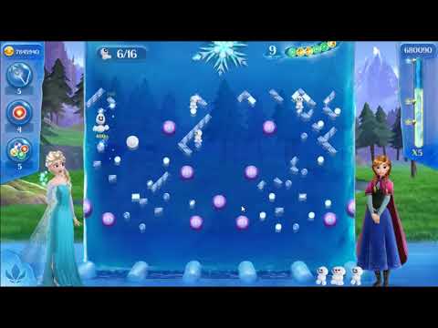 Frozen Free Fall: Icy Shot Level 308 - NO BOOSTERS ☃☃☃