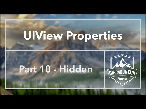 UIView Properties Part 10 - Hidden (iOS, Xcode 8)