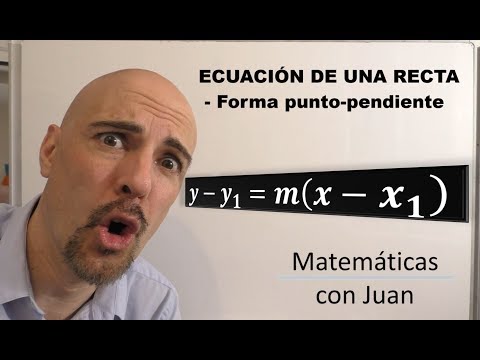 🔴 ECUACIÓN DE UNA RECTA. FORMA PUNTO PENDIENTE