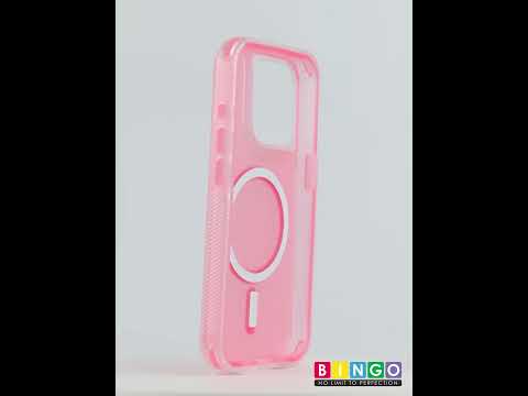Миниатюра изображения товара Чехол-накладка Bingo Model Magnetic для Apple iPhone 15 Pro (розовый)
