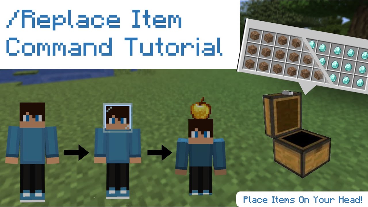 ✔️ How to Use Minecraft Replace Item command! Detailed Step By Step Tutorial ✔️ ✔️ How to Use Minecraft Replace Item command! Detailed Step By Step Tutorial ✔️