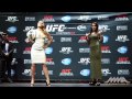 UFC 184: RONDA ROUSEY vs. Cat Zingano Staredown.