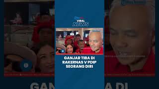 Tiba di Rakernas V PDIP, Ganjar Sendiri Tak Didampingi Istri, Disusul Hary Tanoesoedibjo & Sandiaga
