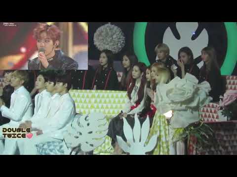 BLACKPINK AND SEVENTEEN REACTION EXO SPEECH AT MMA 2016