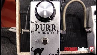 Video thumbnail for NAMM '18 - Joe Gore Pedals Purr Vibrato, Cult, Screech Octave Fuzz, and Porkolator Demos by Premier Guitar