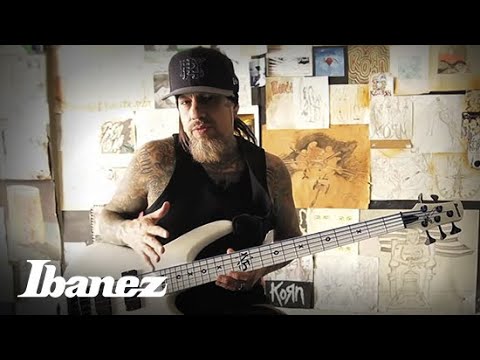 Fieldy from Korn on the Ibanez K5LTDWH bass