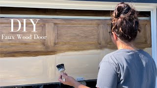 Faux Wood Door -  Gel Stain - DIY - How To Make Your Door Look Like Wood
