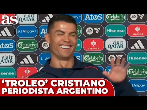 El ‘TROLEO’ de CRISTIANO a un PERIODISTA ARGENTINO que le PREGUNTÓ por MESSI: RISAS en la SALA