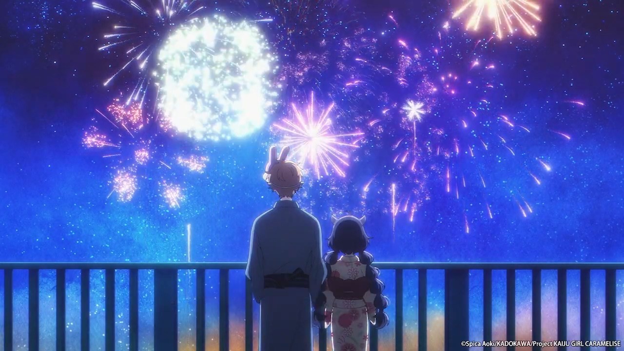 If only we could watch the firework together...《KAIJU GIRL CARAMELISE》 Anime Highlight
