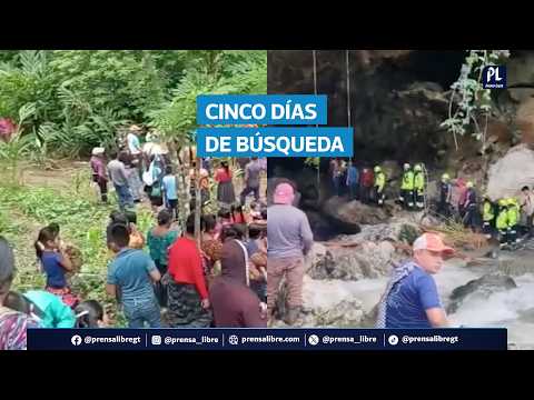 Localizan a tres hombres arrastrados por río en Cahabón tras cinco días de búsqueda