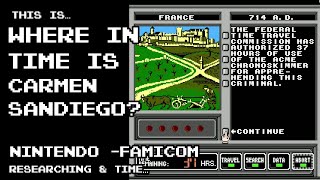 This is Where in Time is Carmen Sandiego for the NES