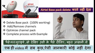 How to save money in Airtel DTH - add/remove Base Pack & Channels #researchtherapy #manishekhar