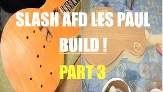 Slash AFD DIY Les Paul Kit - (Part 3: Headstock Veneer/Grain Filling)