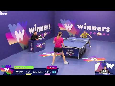 WINners CUP table 2  06.02  Lushchik Anastasiia - Gasiul Tatiana   19:30
