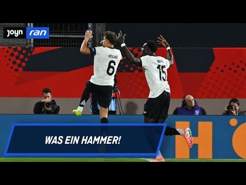 U21: Linke Klebe! Distanzschuss bringt Deutschland früh in Führung