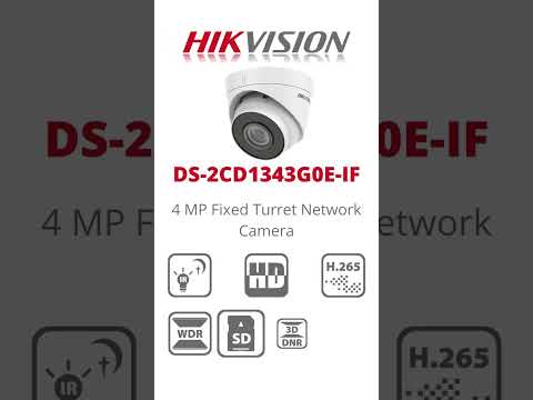 Ds-2cd1343g0e-i 4 mp exir fixed turret network camera