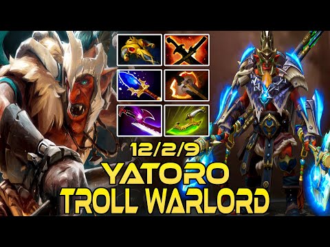 The King Of Troll Warlord Yatoro - Dota 2 Pro Gameplay