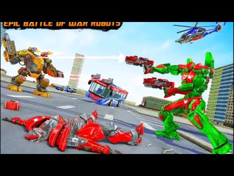 Bus Robot Car War- Robot Game _ {|| Android Offline Gameplay ||}_