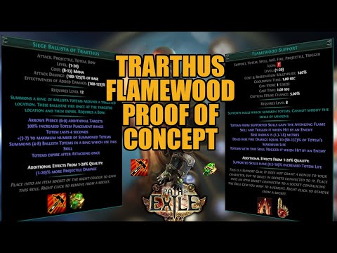 Siege Ballista of Trarthus Flamewood Totems Proof of Concept | Path Of Exile 3.26