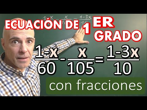 Ecuación de primer grado con denominadores