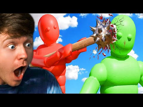 Reacting to CRAZY NPC RAGDOLL BATTLES!