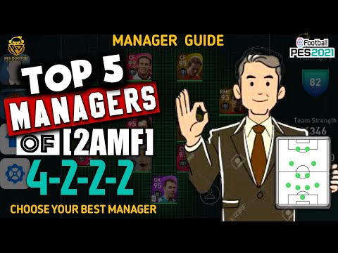 TOP 5 MANAGERS OF 4222 (2AMF) IN PES 2021 MOBILE