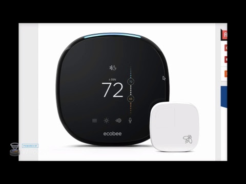 This video provides a pre-order review of the Ecobee 4 smart thermostat, highlighting features like the built-in Alexa Voice Service.