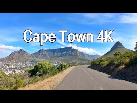 [4K 60fps] Cape Town driving, From Table mountain to Signal Hill, Bo-kaap, Cape Town Downtown