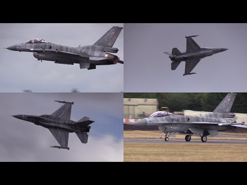 25/07/19 RIAT 2025 | Polish Air Force F-16C-52+ Fighting Falcon Flying Display at Day 2
