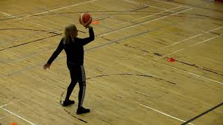 Shooting 1 – Technique and drill with multiple stations, eg 1 station is 2 people alternating shooting