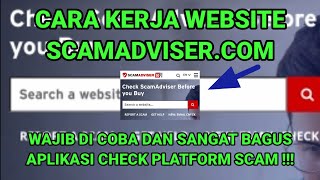 REVIEW WEBSITE SCAMADVISER.COM - CARA CECK PLATFORM SCAM