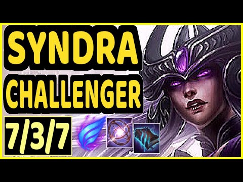 SKT T1 FAKER (SYNDRA) - 7/3/7 KDA CHALLENGER GAMEPLAY - KR
