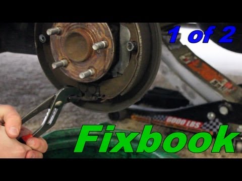 How to Remove Replace Drum Brakes Toyota Matrix/Pontiac Vibe