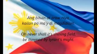 Philippine National Anthem   Lupang Hinirang (with English translation)