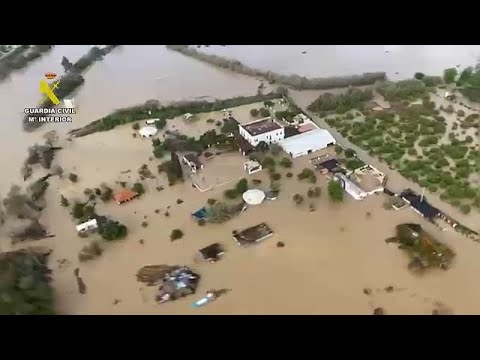 Video Thumbnail: Southern Spain hit by flash floods, 365 homes evacuated near Málaga