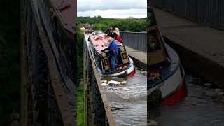 Chaos on the Pontcysyllte aqueduct. #pontycysyllteaqueduct #canal #boating #narrowboat #british