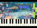 SLOW piano tutorial "FINDING NEMO" Main theme, NEMO EGG, Pixar, 2003, with free sheet music (pdf)
