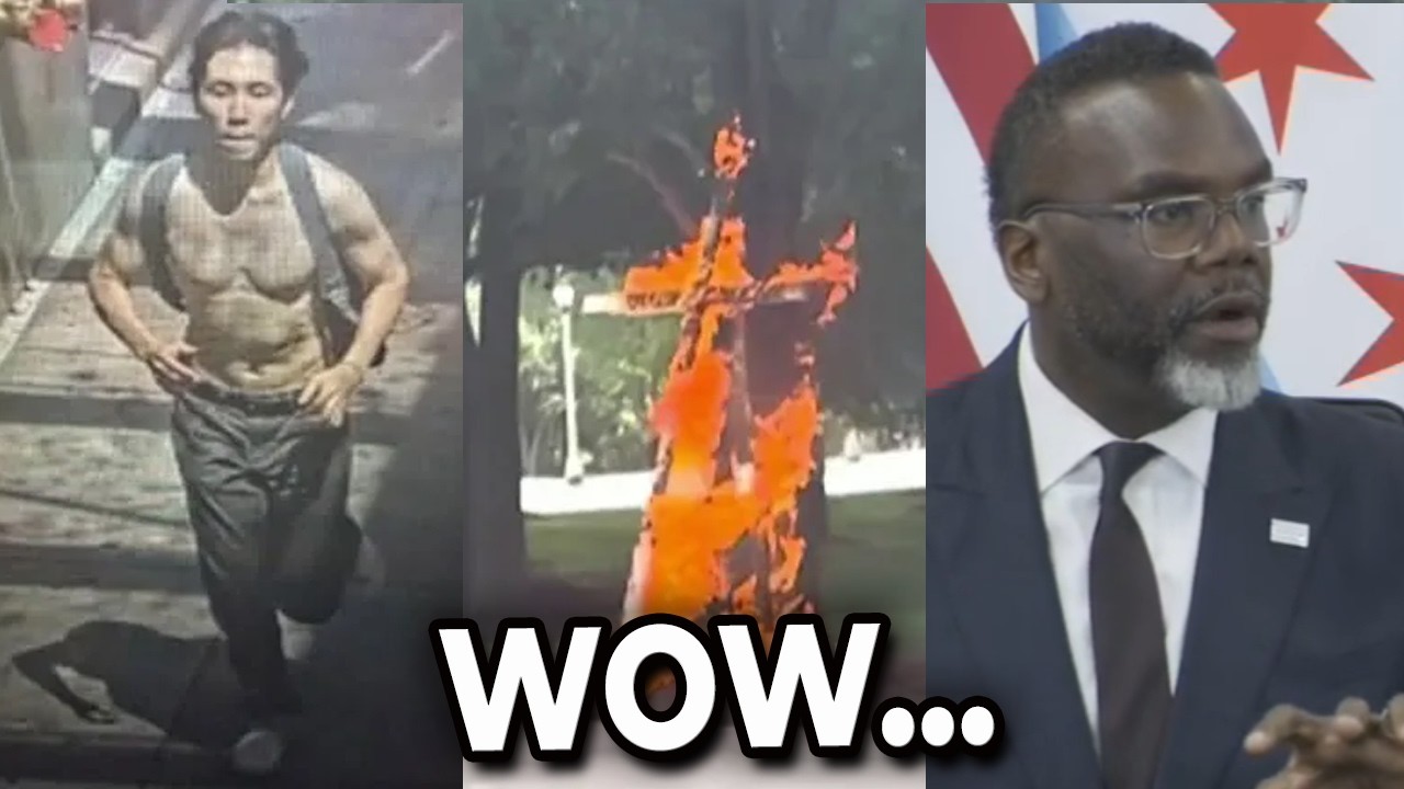 Chicago Mayor RACE-BAITS burning cross hoax despite knowing it was STAGED by anti-Trump radical