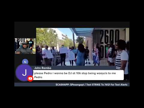 Pan africanist trolls FBA leader Connie Collins at power 106 protest 🤣😂🤣