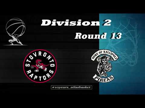Atlasbasket - Division 2 - Round 13 - STOVRONTO RAPTORS vs SONS OF KALLIPOLI 44-41